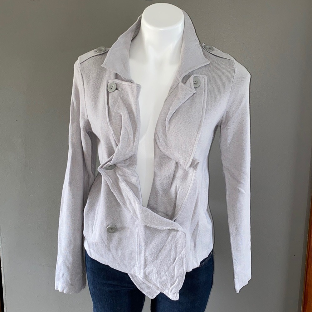 Cabi grey sweater cardigan